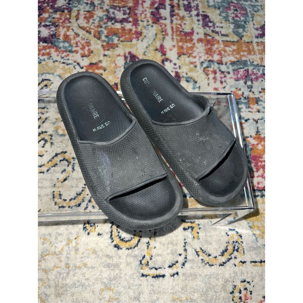 Girls Black Slides (3Y)
